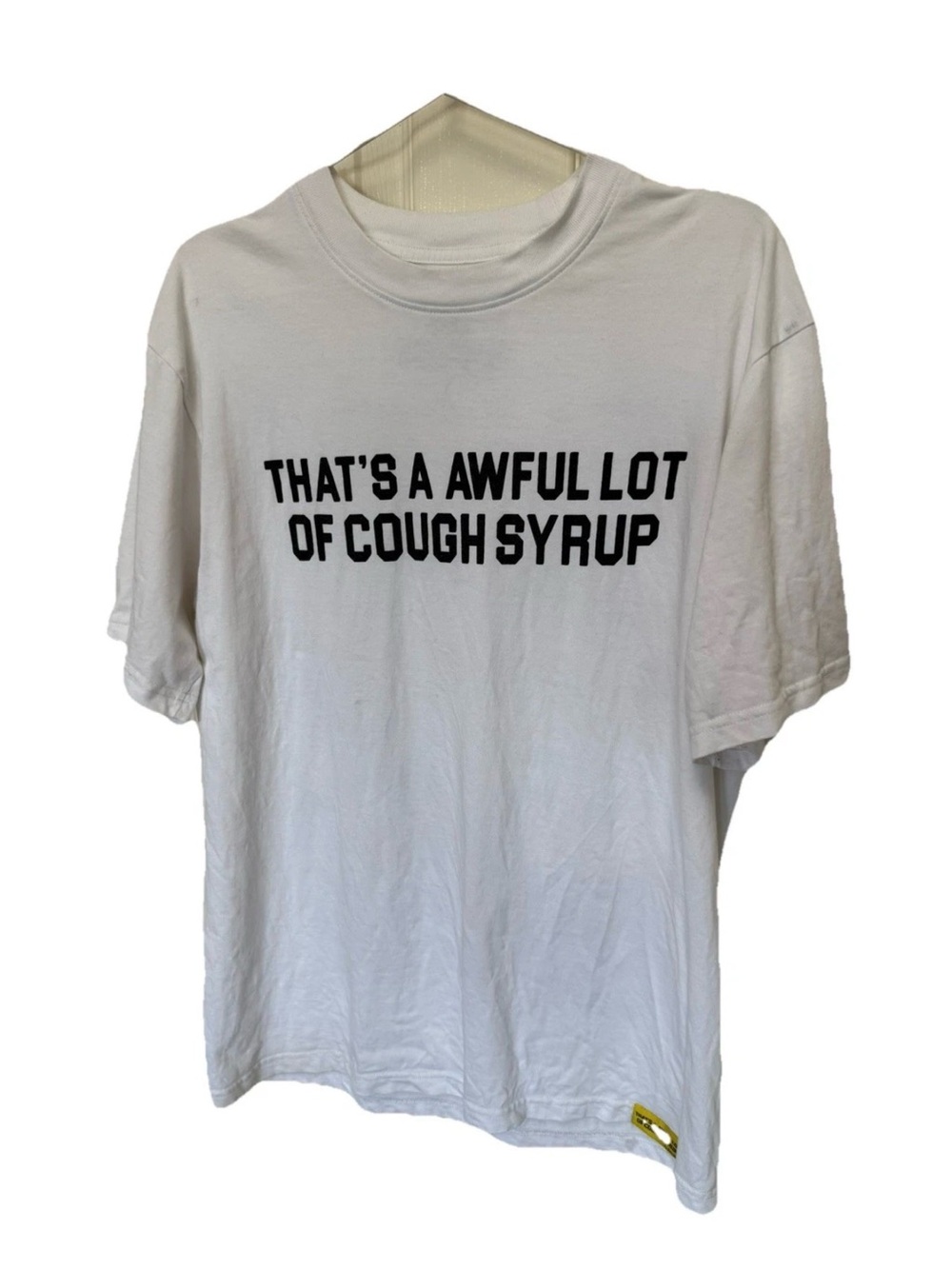 Desto Dubb “That’s an Awful Lot of Cough Syrup” Graphic T‑Shirt White